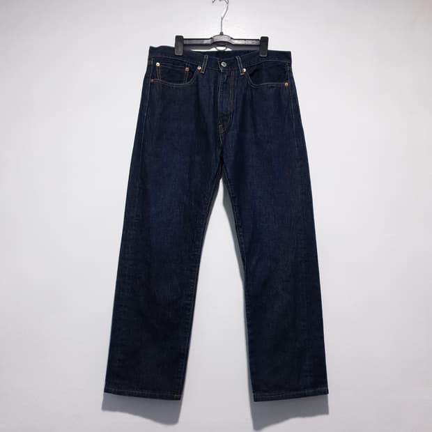 리바이스 USA 505 스트레이트 셀비지 진 데님 팬츠 청바지 34