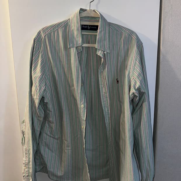 랄프로렌 스트라이프 셔츠 M