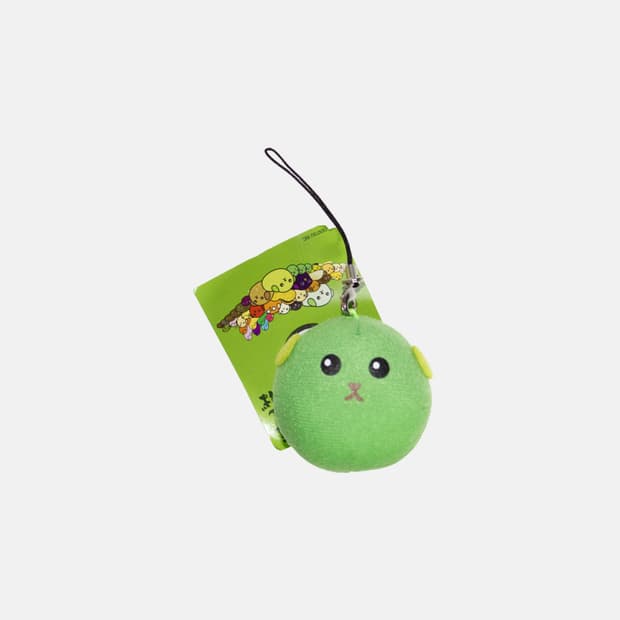 완두콩 마메시바 마스코트 스트랩 키링 인형