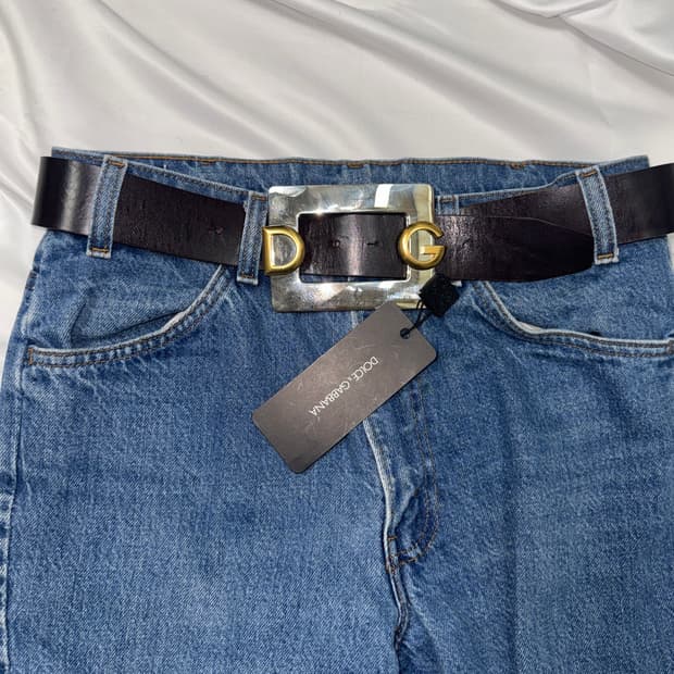 돌체앤가바나 빅 버클 벨트