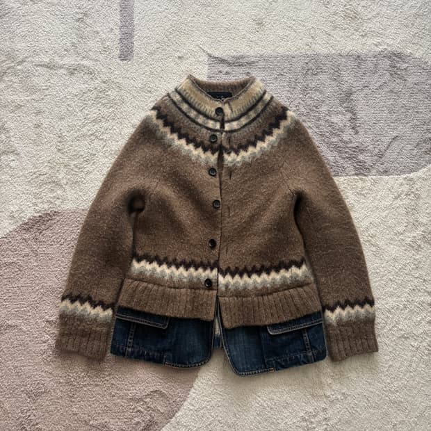 꼼데가르송 축융 데님 도킹 자켓