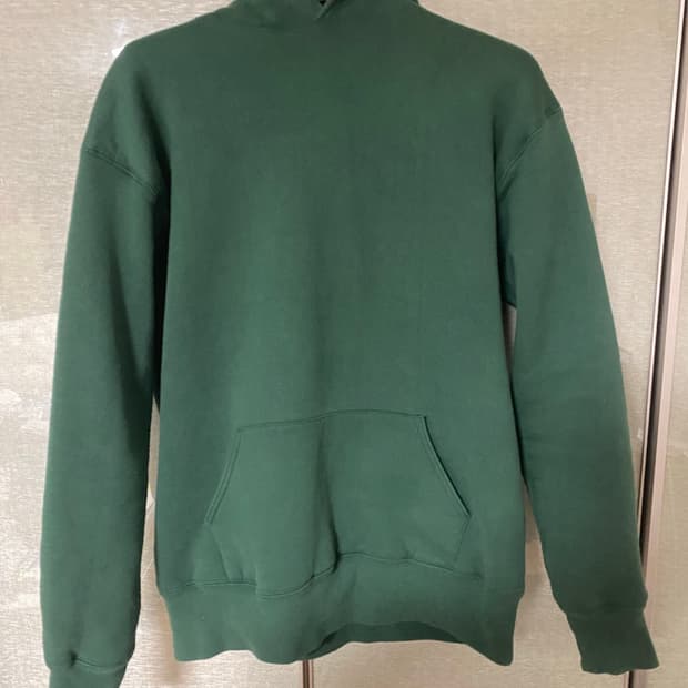 [XL] 80s 러셀 더블페이스 후드 딥그린