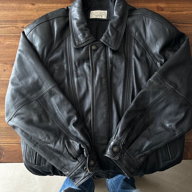 Eltoro 레더 블루종 자켓 