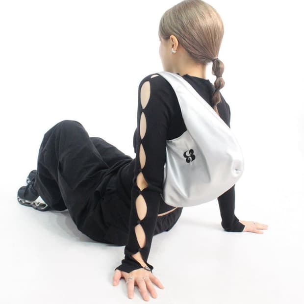 카나리 미니 투웨이 숄더백 (실버/데님)