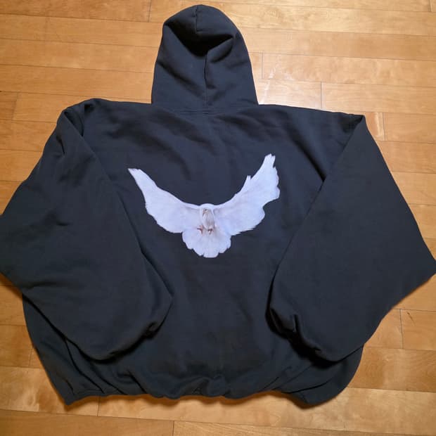 (실착0회보장) 이지 갭 엔지니어드 바이 발렌시아가 도브 후드 블랙 S