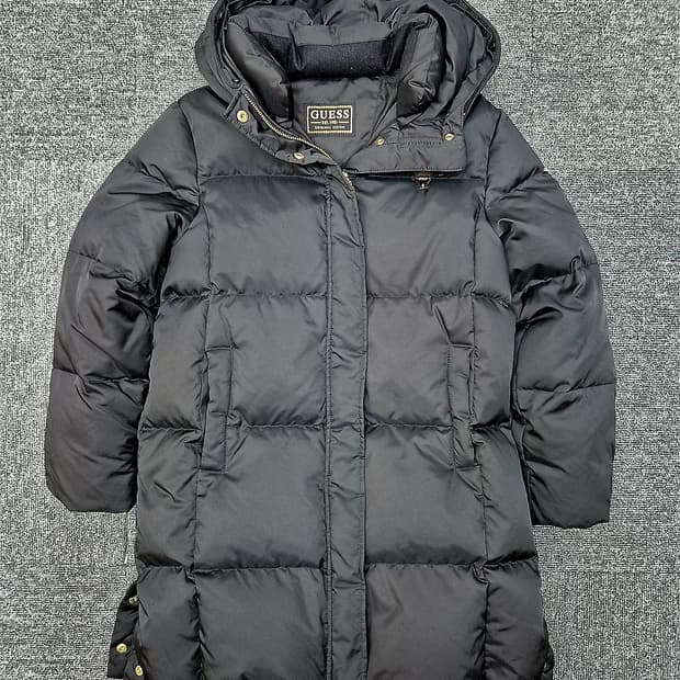 [145cm]<게스>키즈 블랙 롱패딩