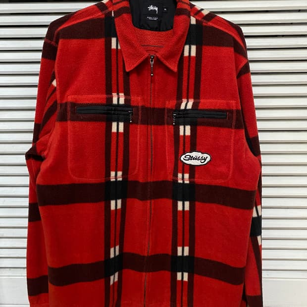 스투시 플리스 자켓