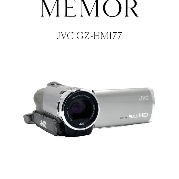 노란기X/애니메이션느낌작례💝JVC GZ-HM177 캠코더 디카 카메라