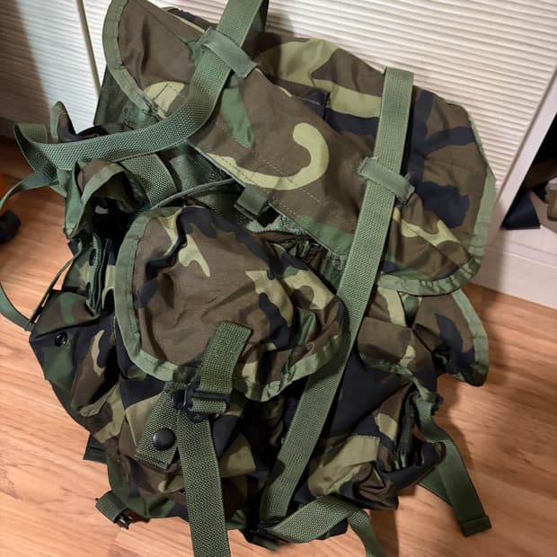 밀리터리 미군 앨리스 백팩 우드랜드