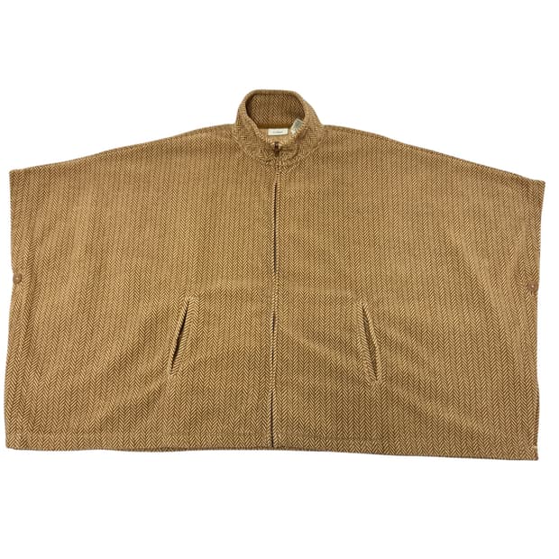 L.L.Bean 헤링본 패턴 플리스 판초 M