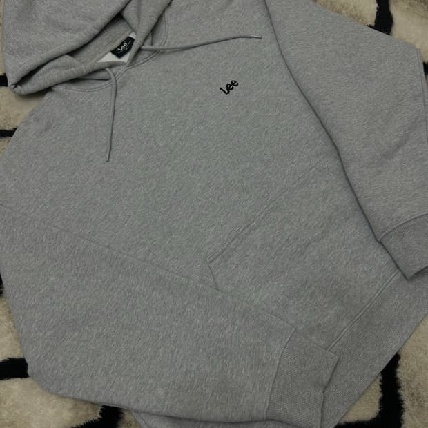 [XL]Lee 스몰 트위치 로고 후드/그레이