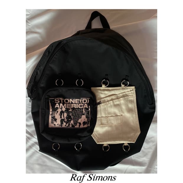 라프시몬스 스톤 아메리카 패디드 링 백팩 이스트팩 아카이브 가방