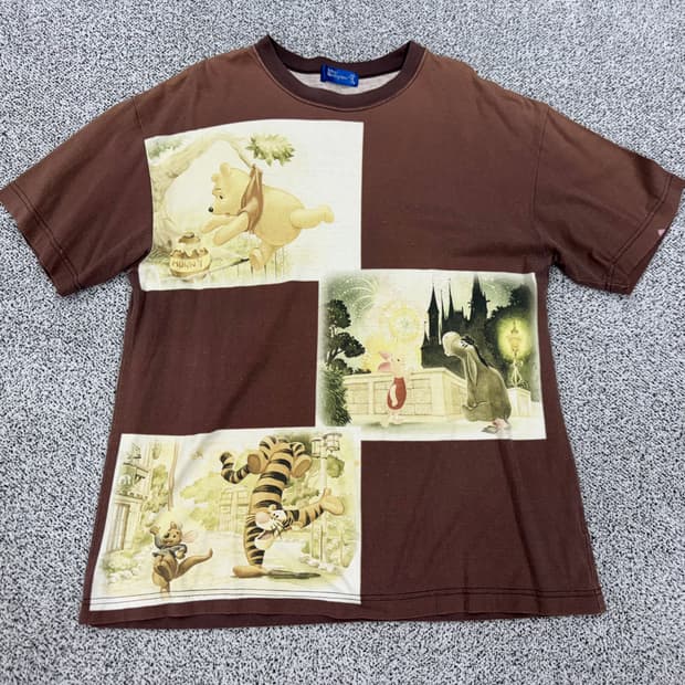 90s 디즈니 POOH 프린팅 티셔츠