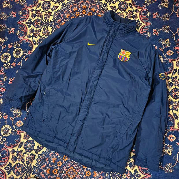 나이키 x 바로셀로나 03~04's 기모 후드 벤치 파카 L size