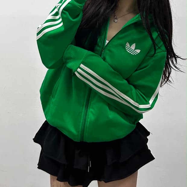아디다스 구파이어버드 핀터깔 초록 대대장 트랙탑 희귀져지(95)