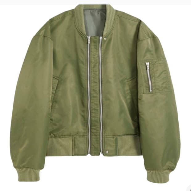 (L, 구매) stu 에스티유 더블웨이 쇼트 봄버 카키