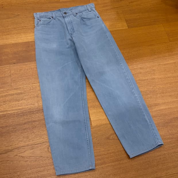 [33] 리바이스 550 오렌지탭 연청 그레이 데님 팬츠