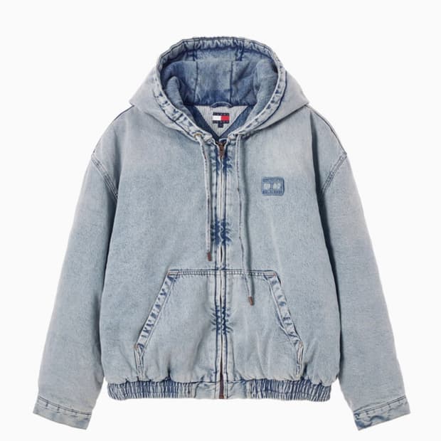 TOMMY JEANS 데님 패딩 후드 재킷 (XL)