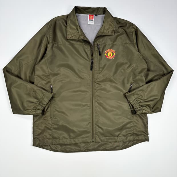 맨유 공식 오피셜 머천다이즈 바람막이 카키 L