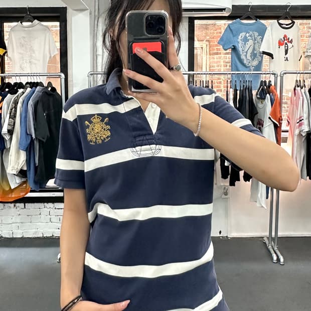 폴로 랄프로렌 스트라이프 PK 티셔츠