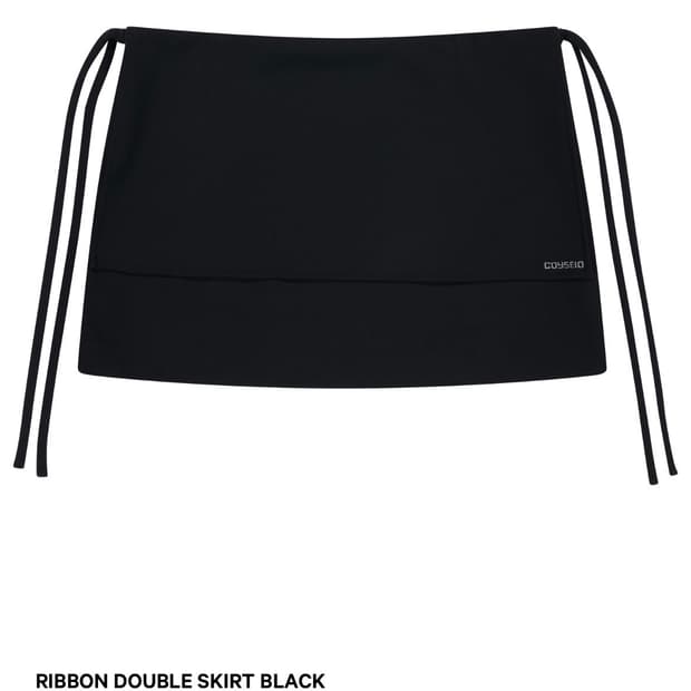코이세이오 리본 더블 스커트 치마