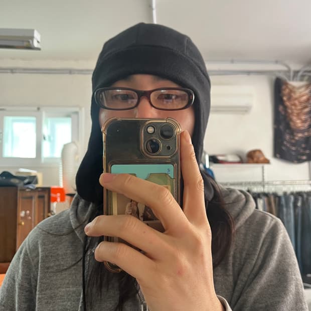 백산안경 빈티지 브라운 스퀘어 프레임