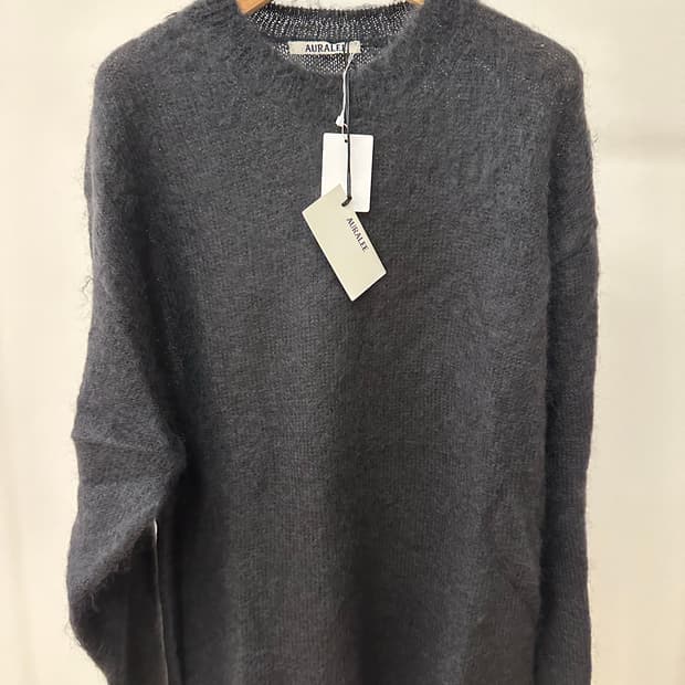 오라리 브러쉬드모헤어니트 블랙