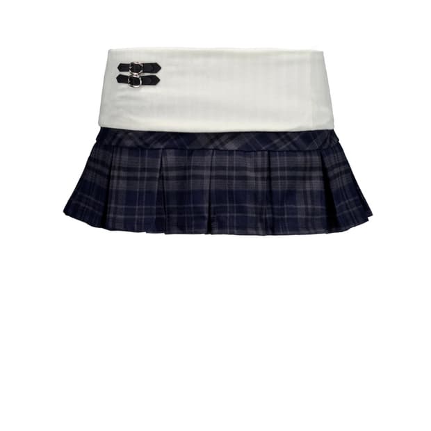 포어링 밴딩 미니스커트 체크 M
