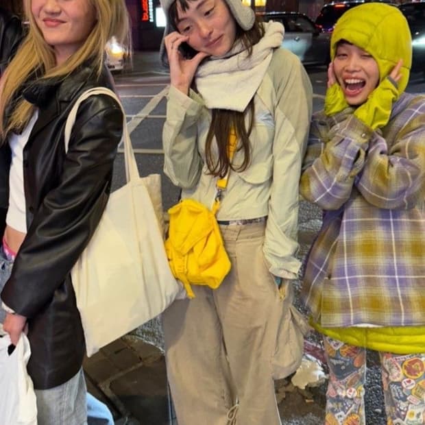 핑거린 크로스백 (레드)