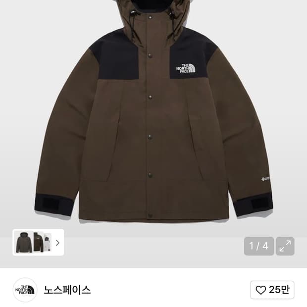 <새것> [110,XXL] 노스페이스 고어텍스 마운틴 자켓 브라운