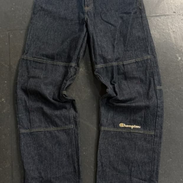 챔피온 절개 데님 바지