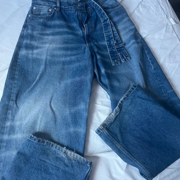 30) 와이프로젝트 더블 웨이스트 데님