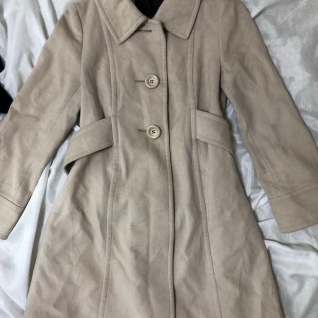 갸루 코트 라떼갸루 오네갸루 롱코트 베이지코트 빈티지