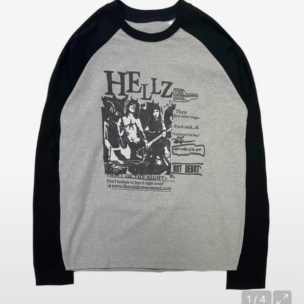 더콜디스트모먼트 Hellz 롱슬리브