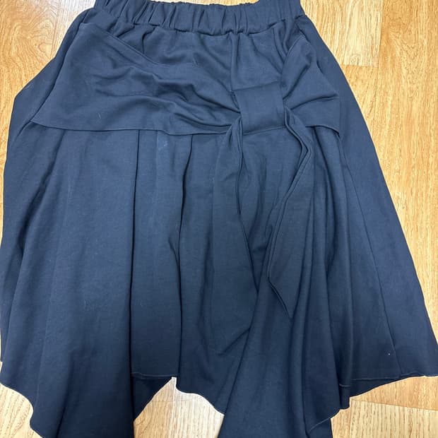 빈티지 언발 레이어드 리본 미디스커트 니혼진