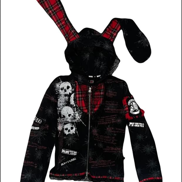 매드펑크 레빗 후드집업