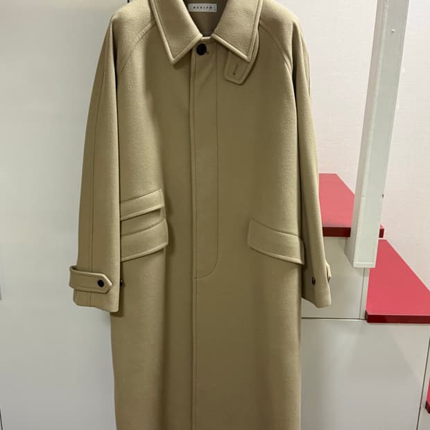 비슬로우 오버사이즈 캐시미어 발마칸코트 베이지 L