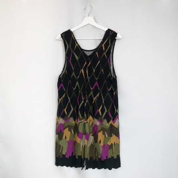 717. retro diamond knit dress 
