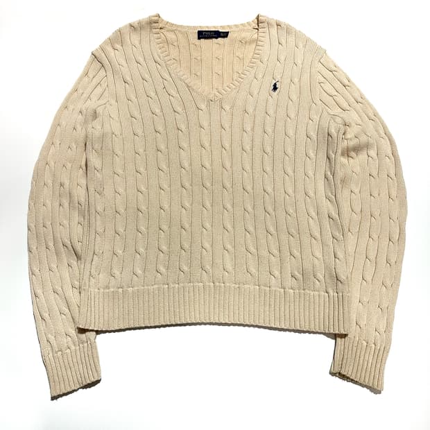 폴로 신형 꽈배기 니트