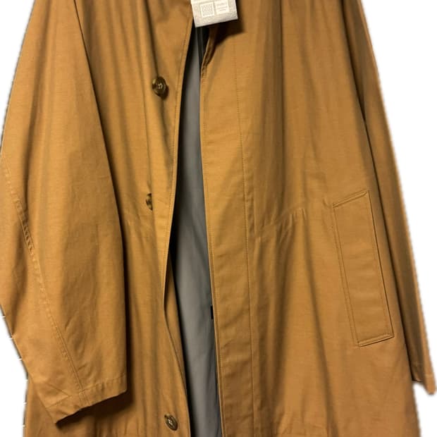 유니클로U 블록테크 코트 브라운 L 택달린 새제품