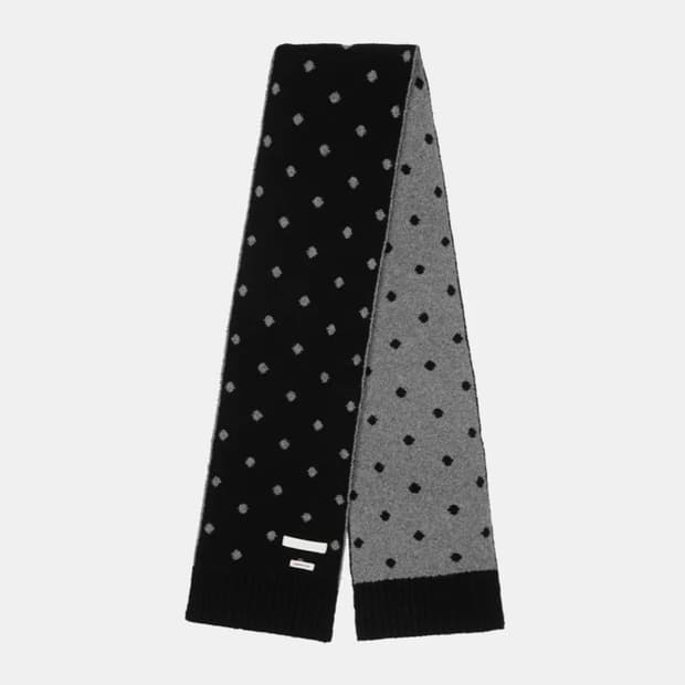 오헤시오 도트 머플러 목도리