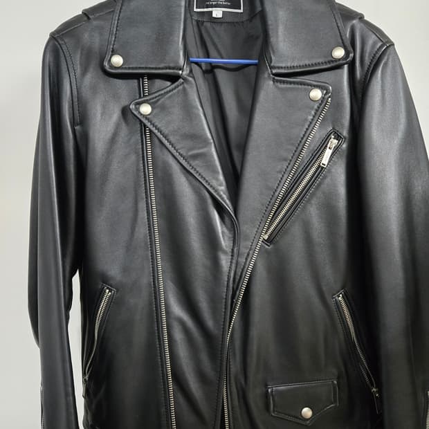 (AGINGCCC)의 파인 레더 라이더 자켓