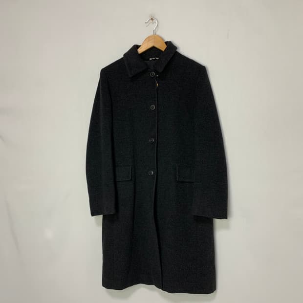 막스마라 막스앤코 빈티지 롱코트 차콜블랙 여성 코트