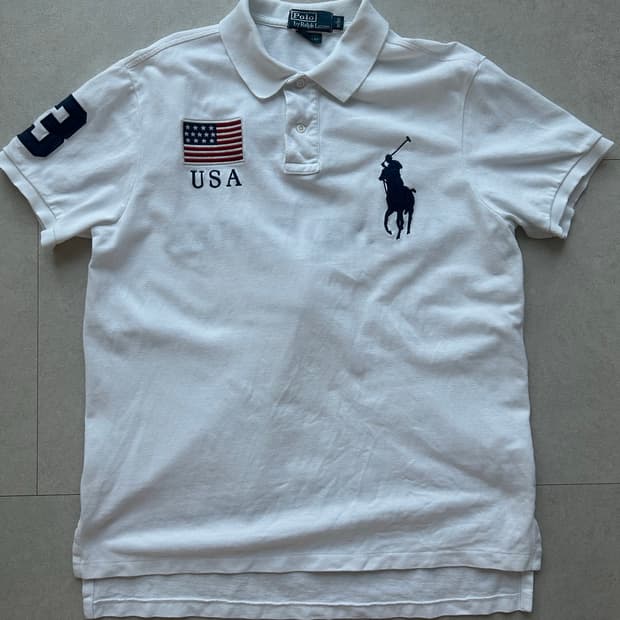 폴로 빅포니 USA 성조기 카라티