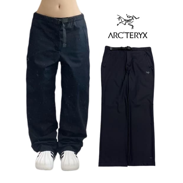 아크테릭스 고프코어 벨티드 쉘 팬츠 블랙 