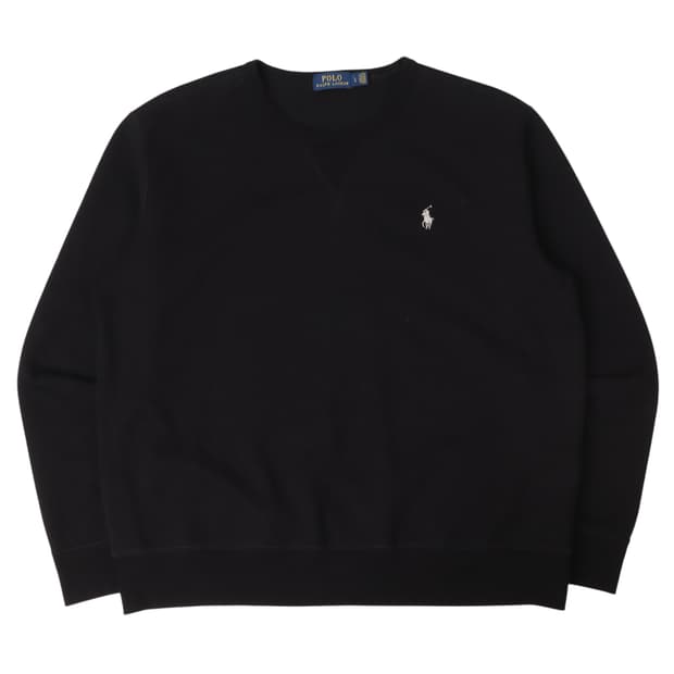 폴로 랄프로렌 블랙 폴리 코튼 맨투맨