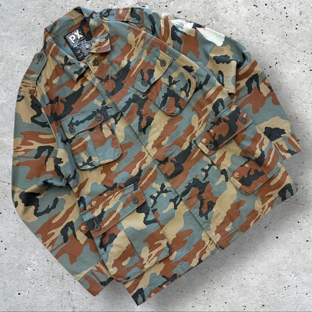 [L] 아비렉스 AVIREX PX 카모플라쥬 야상 자켓 D352