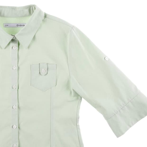 온스카 ROLL UP OXFORD SHIRT (MELON)