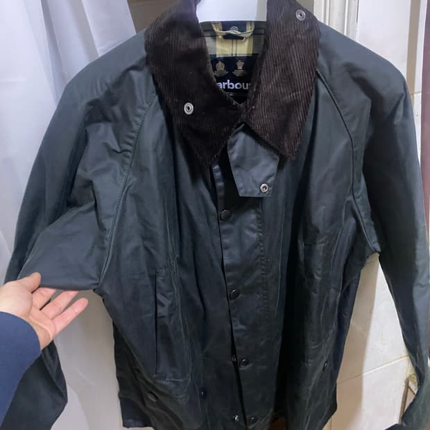 바버 비데일40 새상품 세이지그린