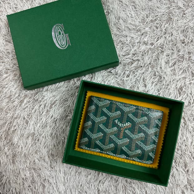 [OS] 정품 풀구성 고야드 인서트 카드지갑 스페셜컬러 그린